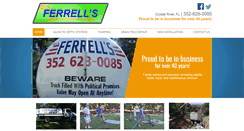 Desktop Screenshot of ferrellssepticservice.com